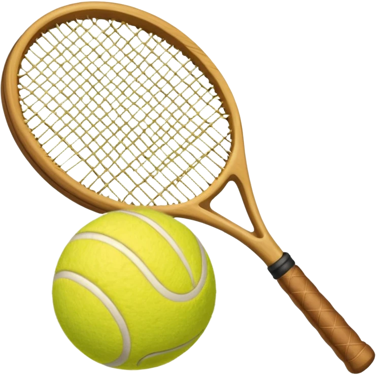 tennis ball and racket emoji