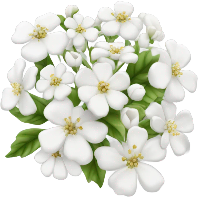 White flowers emoji