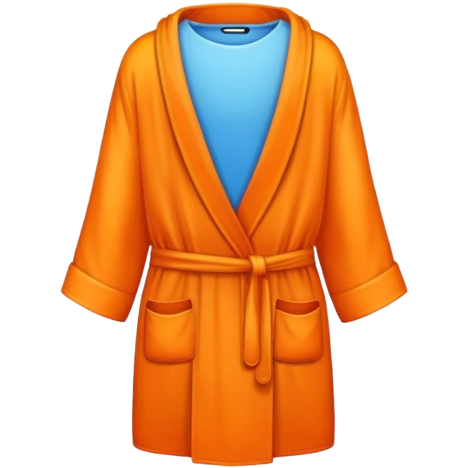 a mobile Phone in a orange robe emoji