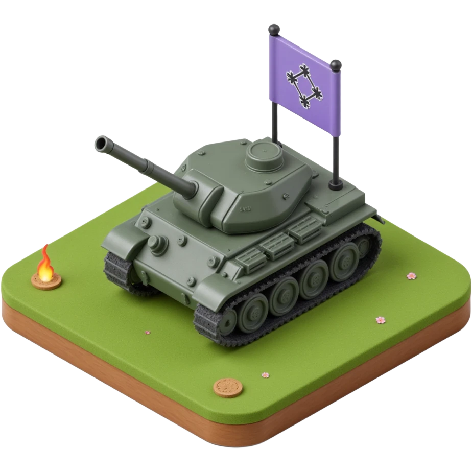 fighter next to a tank
 emoji