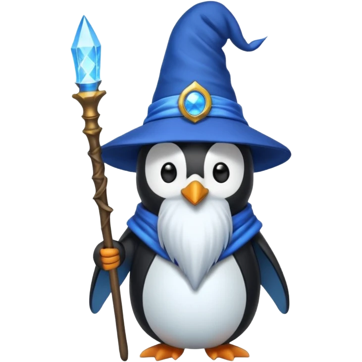 Penguin Wizard emoji