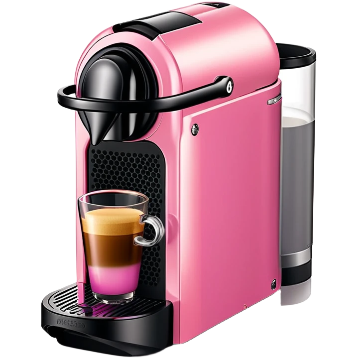 Pink vertuo machine by Nespresso emoji
