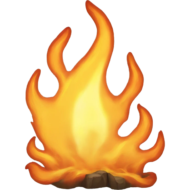 Flame bleu emoji