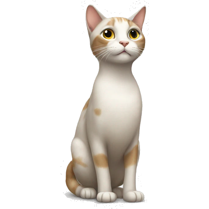 cat standing like a human emoji