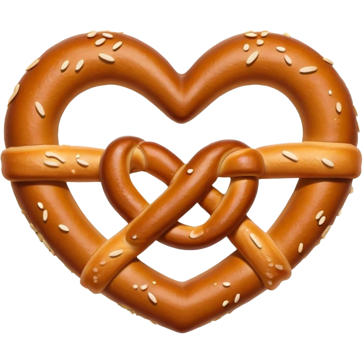 Pretzel heart emoji