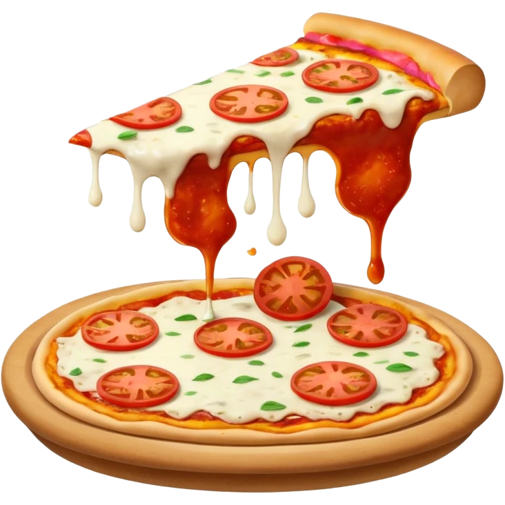 make me a Margherita Maxi Pizza with base, sauce and mozzarella emoji