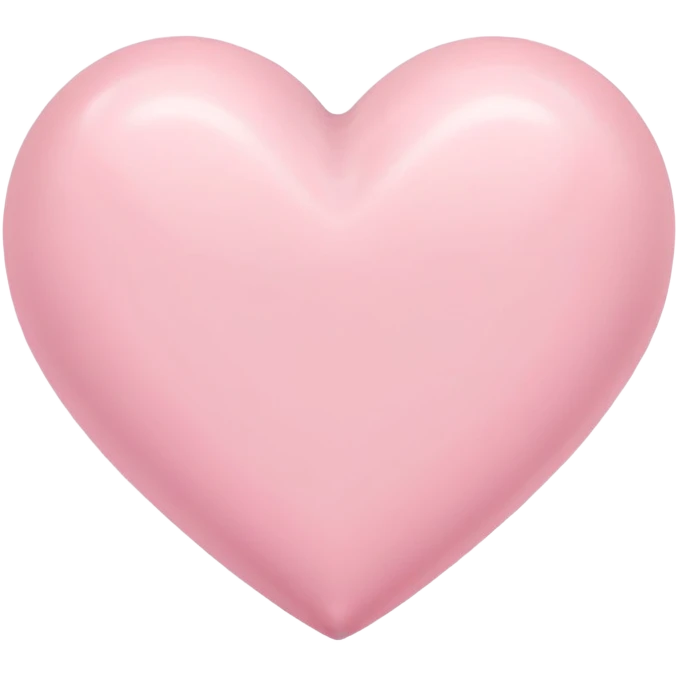 Cœur pastel rose emoji