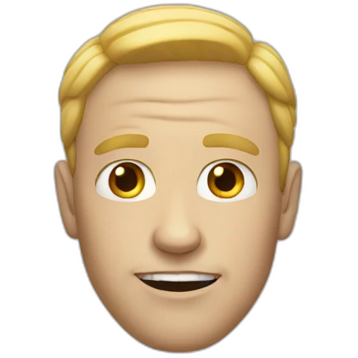 Creepy white guy emoji