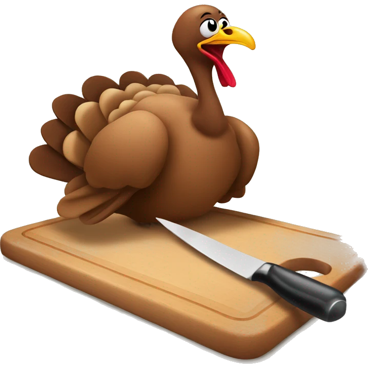 Turkey Builds a cutting board emoji