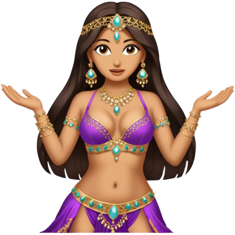 naked bellydancer with giant enlarged boobs emoji