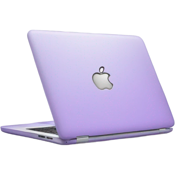 light purple laptop apple emoji