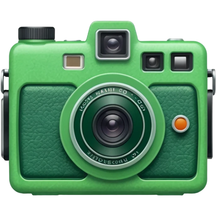 Disposable camera green emoji