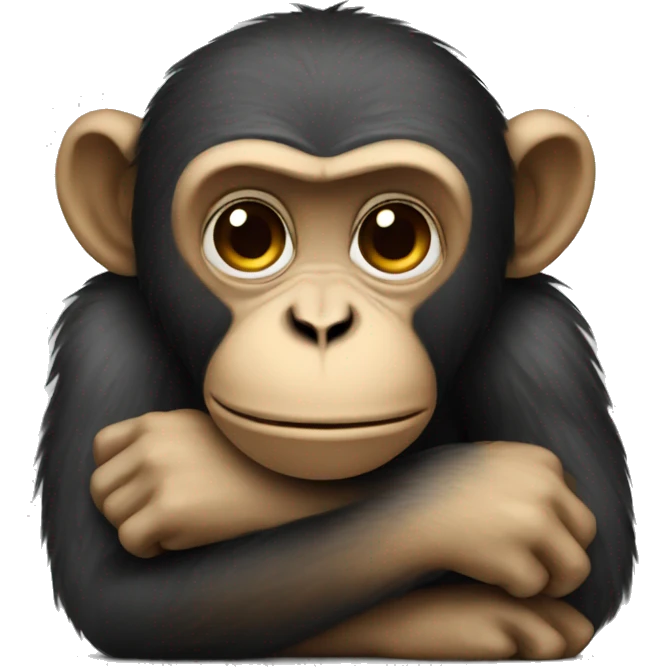 Monkey who is depressed  emoji