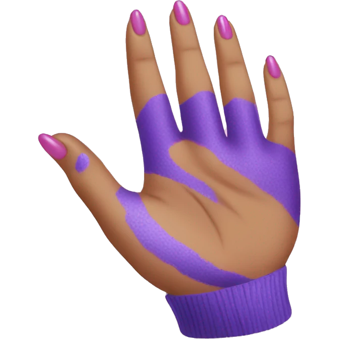 To paint nails on hands emoji