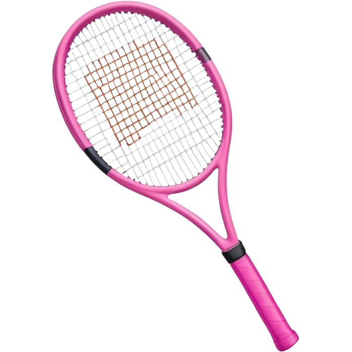 Pink tennis racket emoji