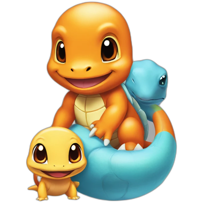 Charmander and squirtle emoji