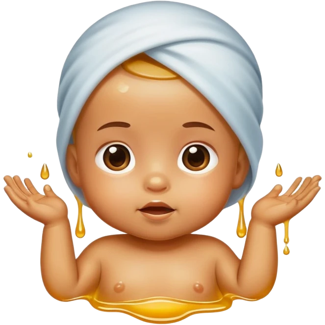 baby with oil emoji
