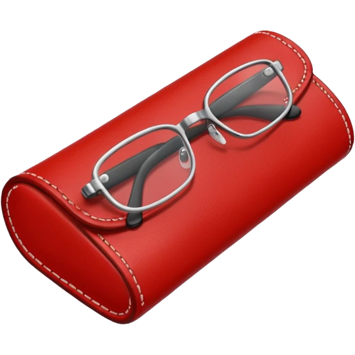 red glasses case emoji