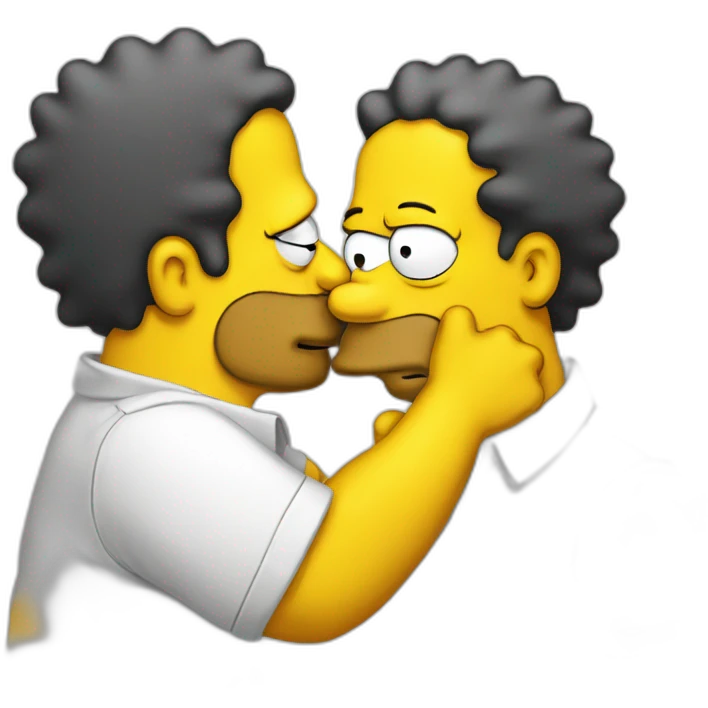 Simpson kiss emoji