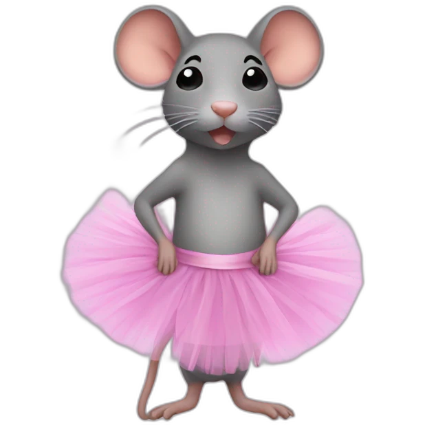 Rat en tutu emoji
