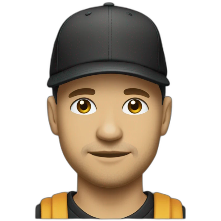 Residente calle 13 con gorra negra emoji