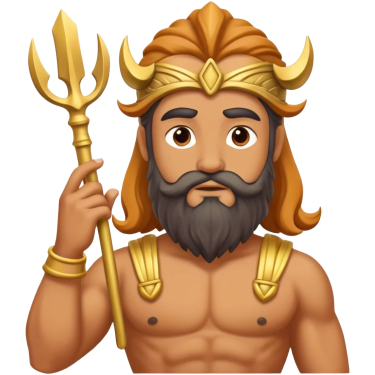 poseidon making quiet sign emoji