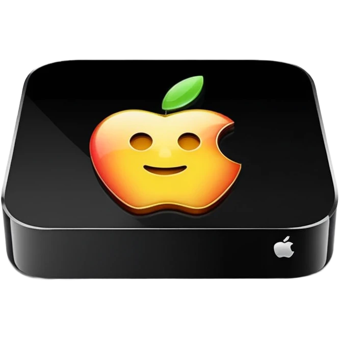 Apple TV case, apple style emoji emoji