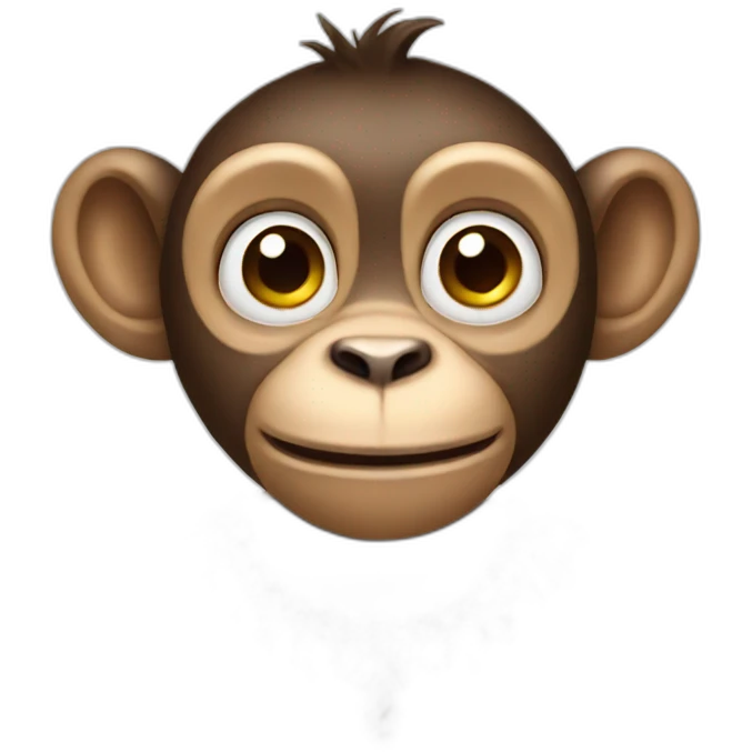 Monkey with earrings emoji