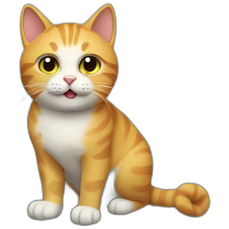 Cat on a mountain emoji