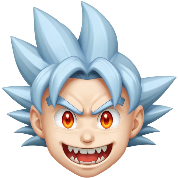 Goku Anime Face Vampire emoji