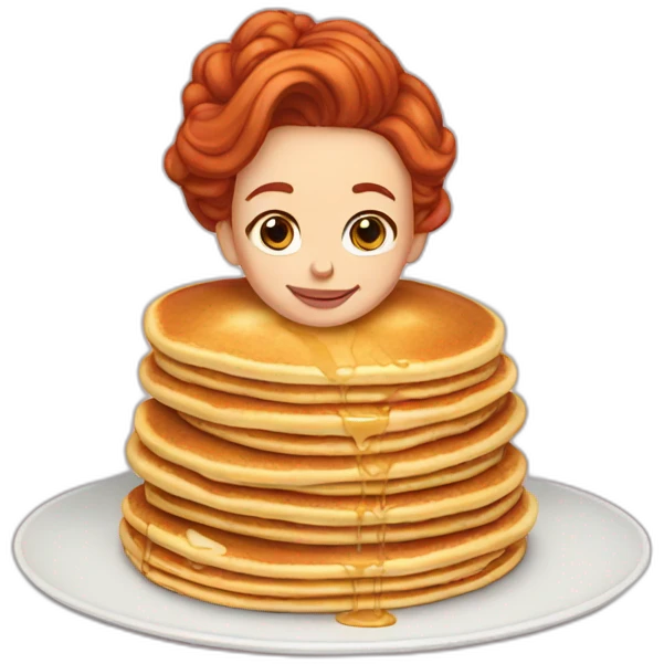 Pancakes princess redhead  pancakes emoji