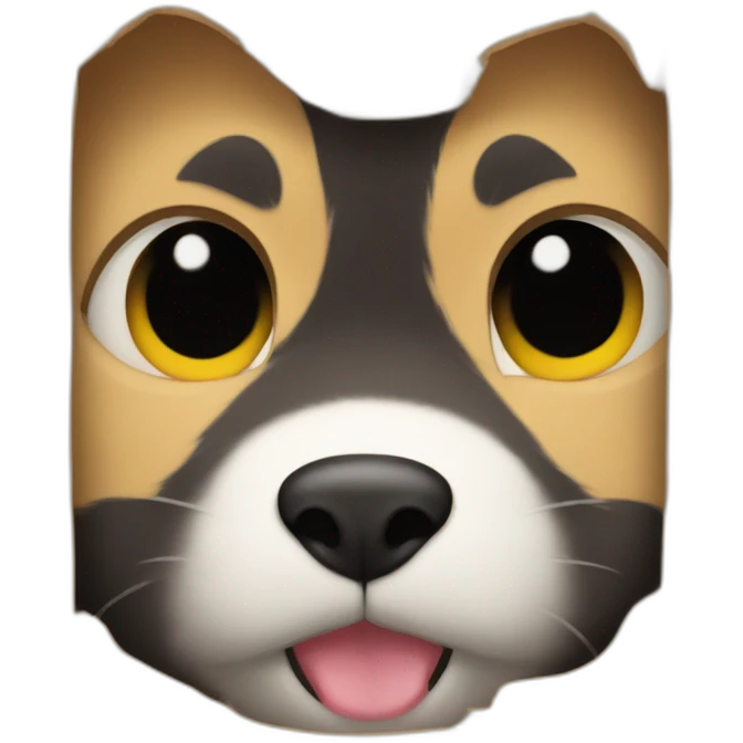 peeking through paw emoji