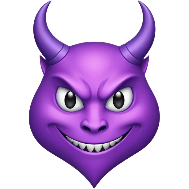 devil solitaire symbol purple emoji