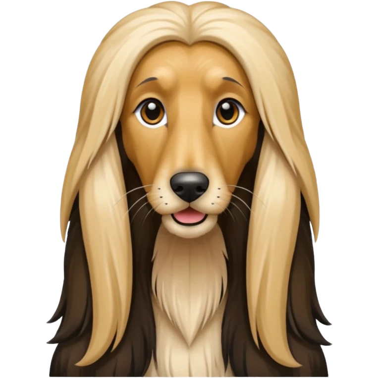 perro afgano emoji