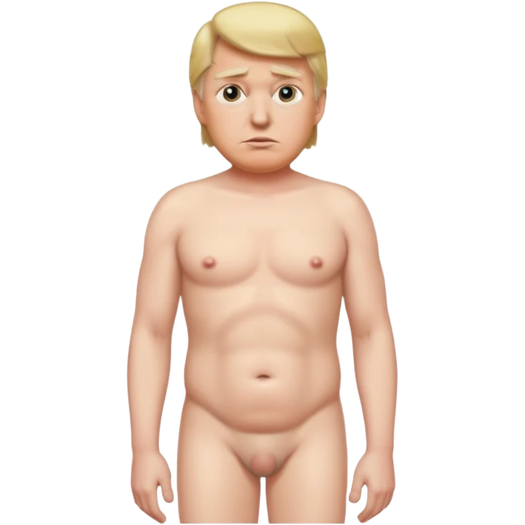 donald trump ass naked emoji