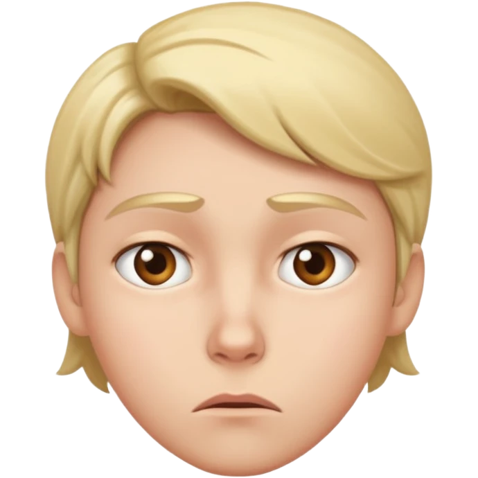 ich habe Angst vor dem ergebniss vom Test heute emoji