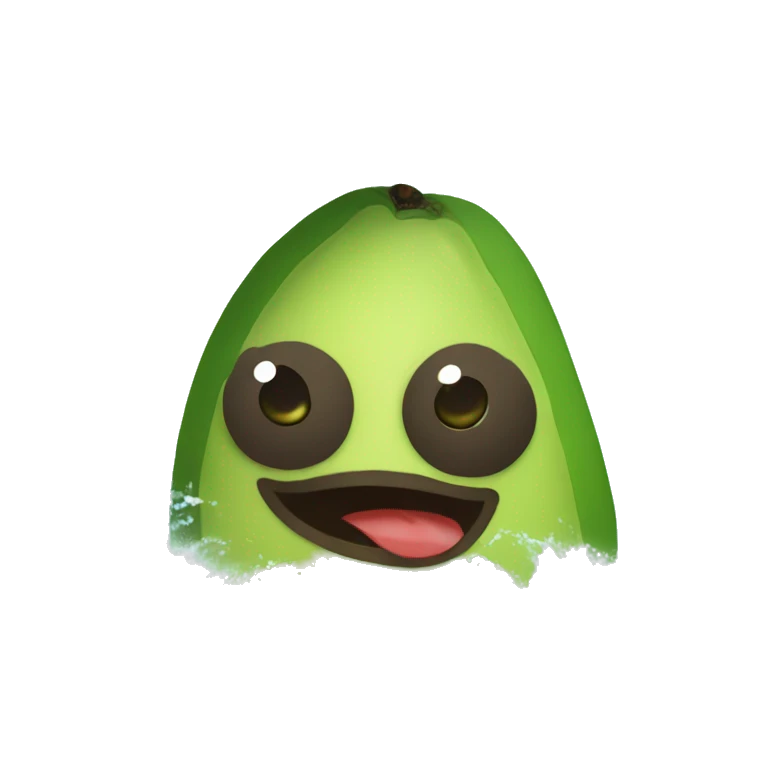 Aguacate surfeando emoji