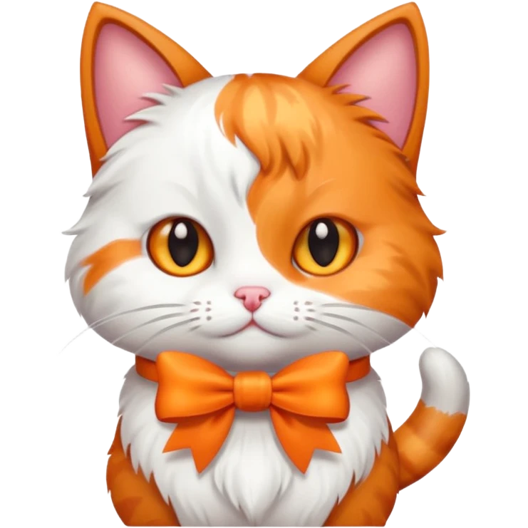 котик з бантіком emoji