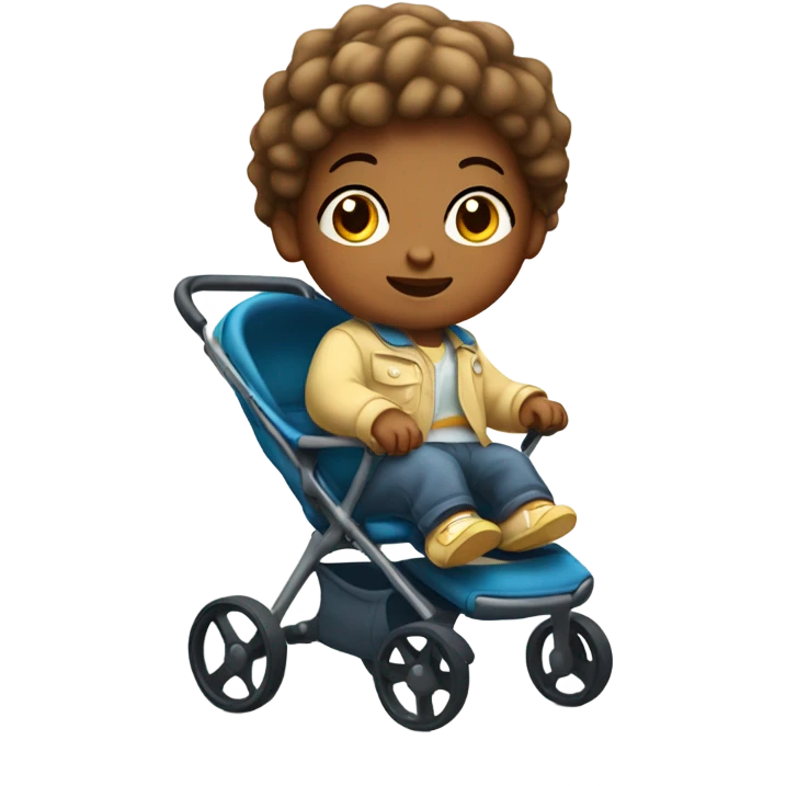 Baby in stroller  emoji
