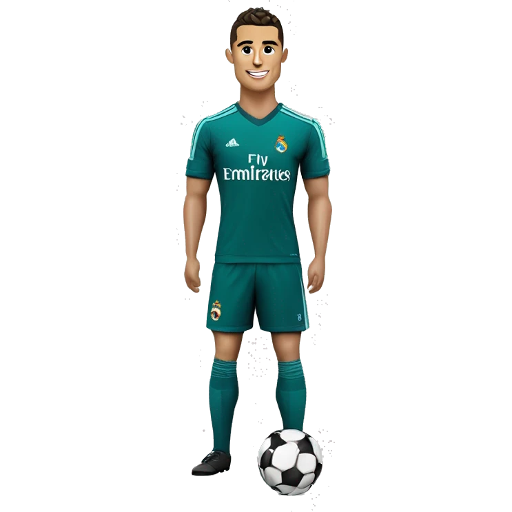 Cristiano Ronaldo avec un maillot du réal Madrid  emoji