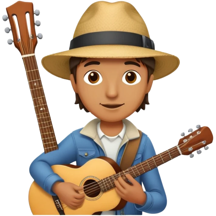 a traveler musician emoji