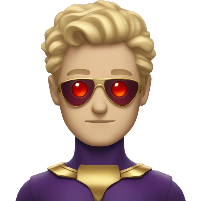 homelander with laser red eyes emoji