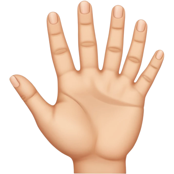 No put the THUMB away keep only 4 fingers  emoji