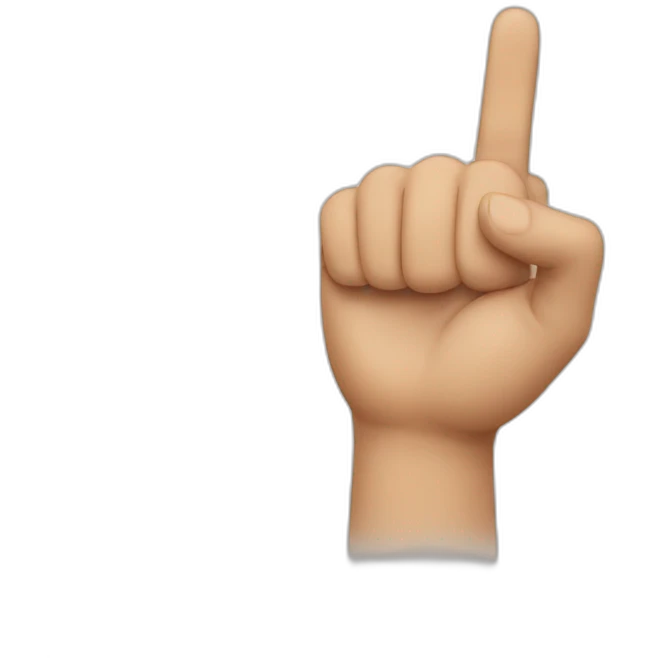 finger pointing down emoji