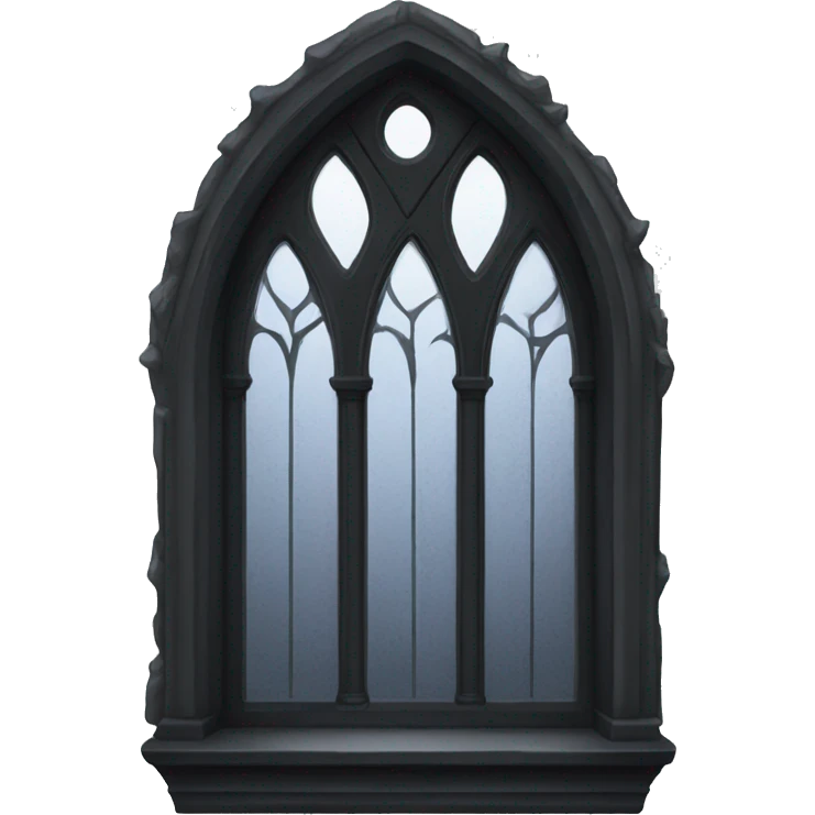 Black gothic window emoji