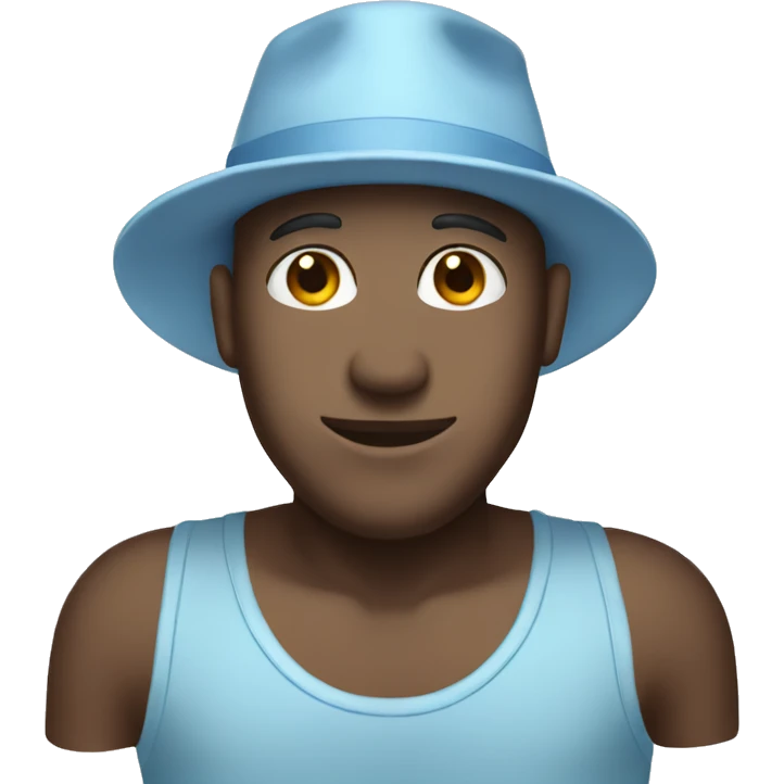 pastel blue hat emoji