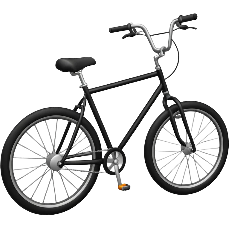 Bike with cartoon emoji