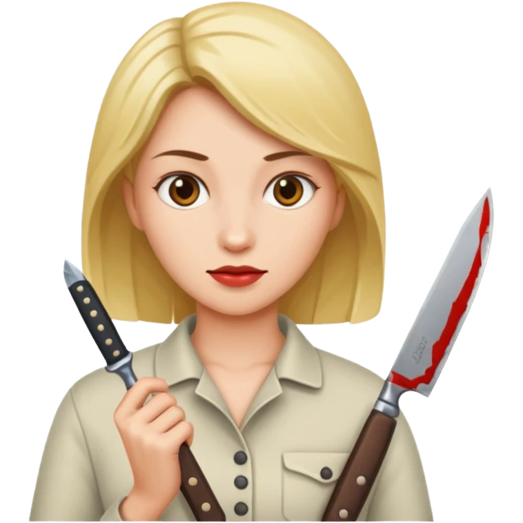 Woman with a knife emoji