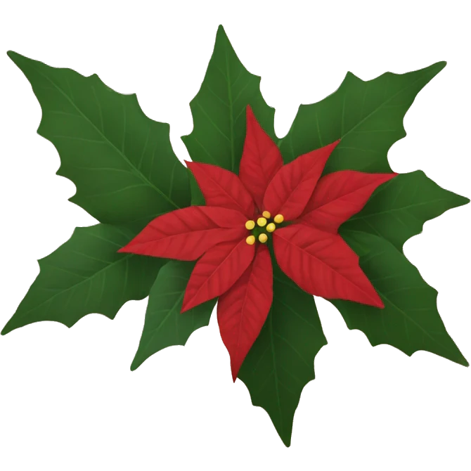 Poinsettia emoji