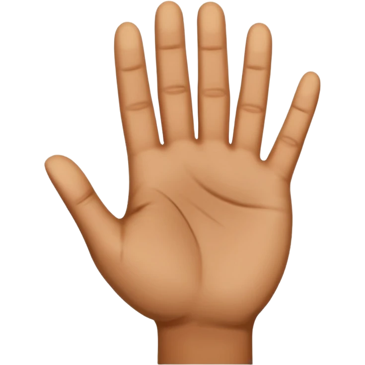 Open hand  emoji